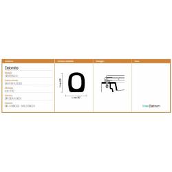 Copriwater Dolomite CRISTALLO  CHAMPAGNE Sedile Wc Coprivaso Asse