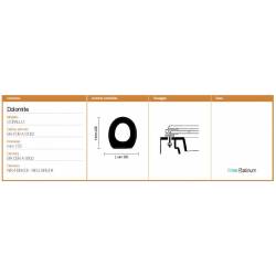 Copriwater Dolomite CORALLO  BIANCO EUROPA  Sedile Wc Coprivaso Asse