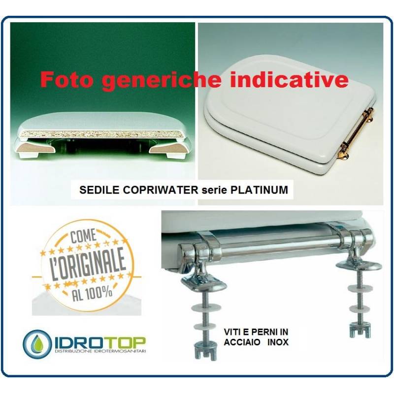 Copriwater Dolomite FLEO  BIANCO EUROPA  Sedile Wc Coprivaso Asse