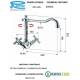Miscelatore LIBERTY LAVABO monoforo con CANNA ANTICA Cromato Remer