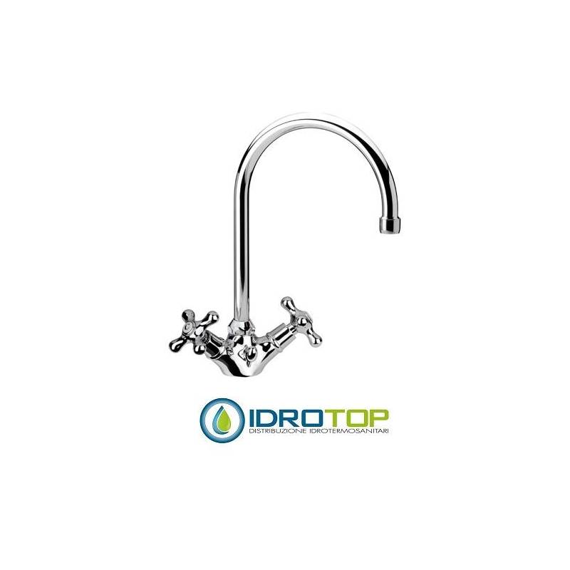 Miscelatore LIBERTY LAVABO monoforo CANNA A TUBO Cromato Remer