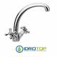 Rubinetto LIBERTY LAVELLO ESTERNO monoforo con CANNA Girevole Cromo Remer