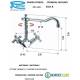 Rubinetto LIBERTY LAVELLO ESTERNO monoforo con CANNA  ANTICA Cromo Remer