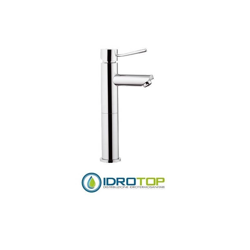 Miscelatore MINIMAL LAVABO ALTO L senza piletta Cromato Remer