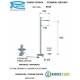 Miscelatore MINIMAL LAVABO a TERRA Cromato Remer