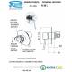 Miscelatore MINIMAL DOCCIA INCASSO lusso Cromato Remer