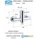 Miscelatore MINIMAL DOCCIA ESTERNO Cromato Remer