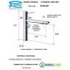 Miscelatore MINIMAL LAVELLO a 3 VIE di ingresso con bocca girevole Cromato Remer