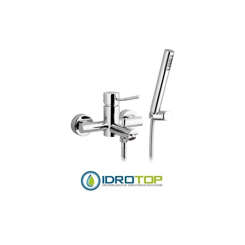 Miscelatore MINIMAL VASCA ESTERNO con doccia Cromato Remer