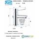 Miscelatore MINIMAL  LAVABO CON PILETTA Cromato Remer