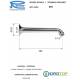 Braccio Doccia PESANTE cm 20 in ottone Cromato Remer
