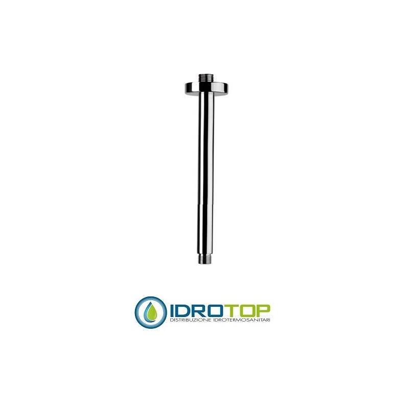 Braccio Doccia MINIMAL SOFFITTO cm 10  in ottone Cromato Remer