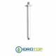 Braccio Doccia SOFFITTO cm 10 QUADRATO in ottone Cromato Remer
