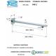 Braccio Doccia Q cm 30 in ottone Cromato Remer