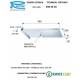 Soffione Doccia a PARETE 50x20 cm, 2 getti,normale o cascata Inox Lucidato Remer