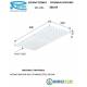 Soffione Doccia ULTRAPIATTO a PARETE 50x25 cm Inox Lucidato Remer