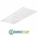 Soffione Doccia ULTRAPIATTO a PARETE 50x25 Inox Lucidato Remer