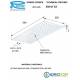 Soffione Doccia ULTRAPIATTO a PARETE 50x25 Inox Lucidato Remer