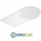 Soffione Doccia Stondato ULTRAPIATTO a PARETE 50x25 cm Inox Lucidato Remer