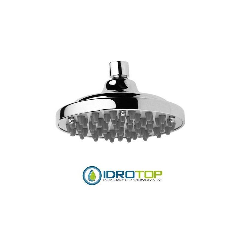 Soffione Doccia a PIOGGIA diam.15 cm con snodo e getti anticalcare ABS CROMATO Remer