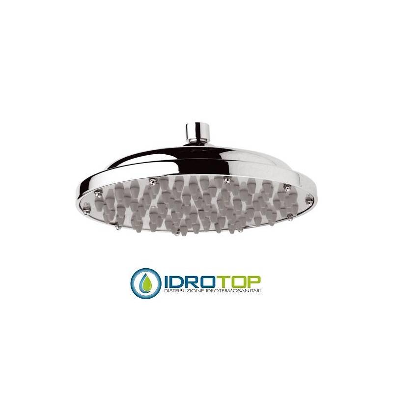 Soffione Doccia a PIOGGIA diam. 23 cm con snodo e getti anticalcare ABS CROMATO Remer
