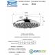 Soffione Doccia a PIOGGIA diam. 23 cm con snodo e getti anticalcare ABS CROMATO Remer