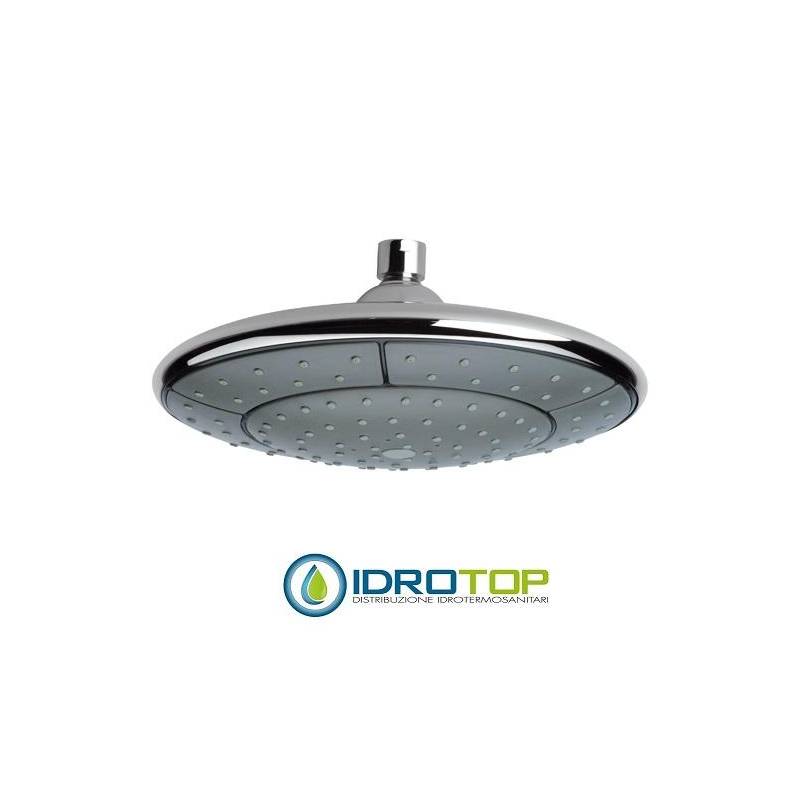 Soffione Doccia a PIOGGIA diam. 24 cm con snodo e getti anticalcare ABS CROMATO Remer