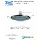 Soffione Doccia a PIOGGIA diam. 24 cm con snodo e getti anticalcare ABS CROMATO Remer