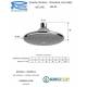 Soffione Doccia a PIOGGIA diam.16 cm con snodo e getti anticalcare ABS CROMATO Remer