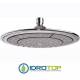 Soffione Doccia DISK a pioggia diam.24 cm ultrapiatto con 104 getti in silicone anticalcare a snodo Abs Cromato Remer