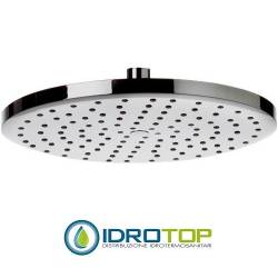 Soffione Doccia MINIMAL diam.25 piatto in ABS lusso, cromato con 50 getti in silicone autopulenti e anticalcare Abs Cromato Reme