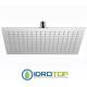 Soffione Doccia ultrapiatto 33x22 in acciaio Inox Lucidato Remer