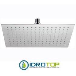 Soffione Doccia ultrapiatto 33x22 in acciaio Inox Lucidato Remer