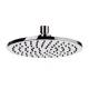 Soffione Doccia MINIMAL diam.20 piatto con getti in silicone morbido Ottone Cromato Remer