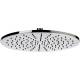 Soffione Doccia MINIMAL diam.30 piatto con getti in silicone morbido Ottone Cromato Remer