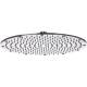 Soffione Doccia a PIOGGIA PIATTO diametro 35 cm, a snodo, 216 getti in silicone anticalcare, Ottone Cromato Remer