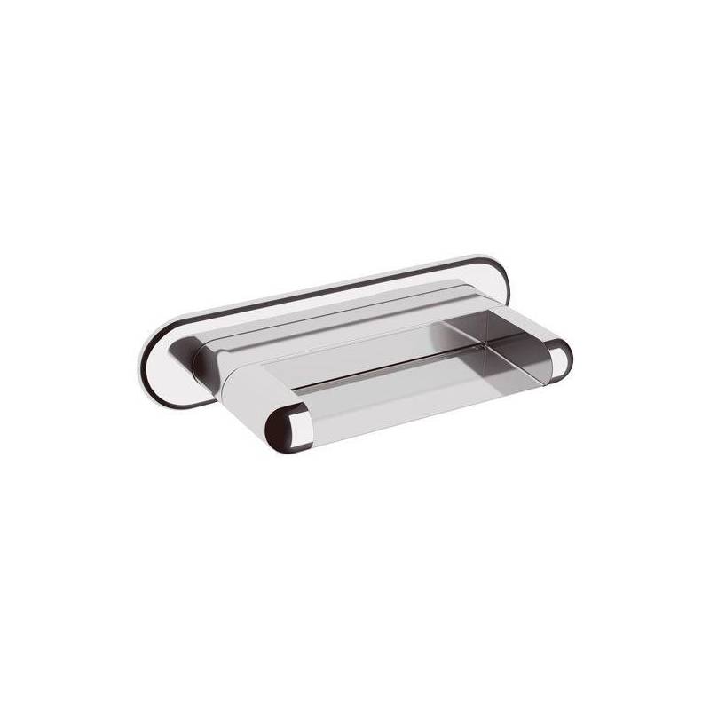Soffione Doccia con getto a CASCATA con bordi arrotondati Ottone Cromato Remer