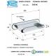 Soffione Doccia con getto a CASCATA con bordi arrotondati Ottone Cromato Remer