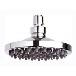 Soffione Doccia PIOGGIA RAIN diametro 15 cm con 60 getti con terminale getti in silicone,autopulente,a snodo Ottone Cromato Reme