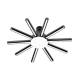 Soffione Doccia SUN a pioggia 66 GETTI diametro 18 cm con snodo OttoOttone Cromatone Cromato Remer