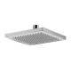 Soffione Doccia SQ 20X20 cm con 144 getti in silicone soffice autopulente anticalcare Ottone Cromato Remer