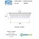 Soffione Doccia a PIOGGIA QUADRATO piatto 30x30cm con 144 getti in silicone anticalcare, a snodo Ottone Cromato Remer