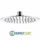 Soffione Doccia diam.20 cm Ultrapiatto in acciaio Inox Lucidato Remer