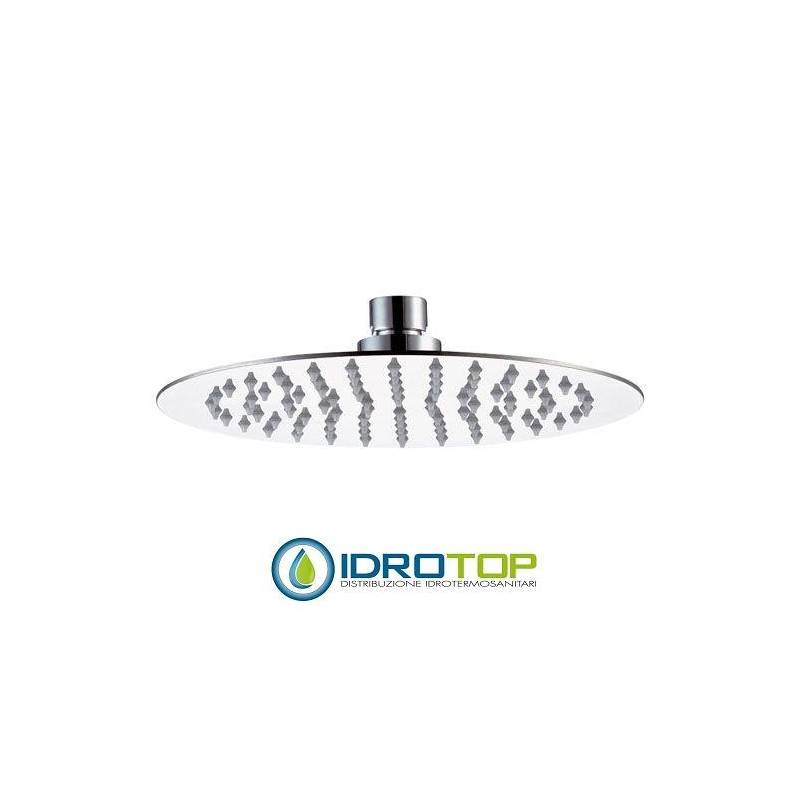 Soffione Doccia diam.20 cm Ultrapiatto in acciaio Inox Lucidato Remer