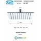 Soffione Doccia 20x20 cm Ultrapiatto in acciaio Inox Lucidato Remer
