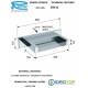 Soffione Doccia con getto a CASCATA in  Ottone Cromato Remer