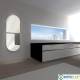 Radiatore in Vetro ELETTRICO ROUND colore BIANCO minimo ingombro-Ponsi Scaldasalviette