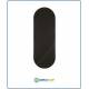 Radiatore in Vetro ROUND H190 x L 60 cm colore NERO minimo ingombro-Ponsi Scaldasalviette