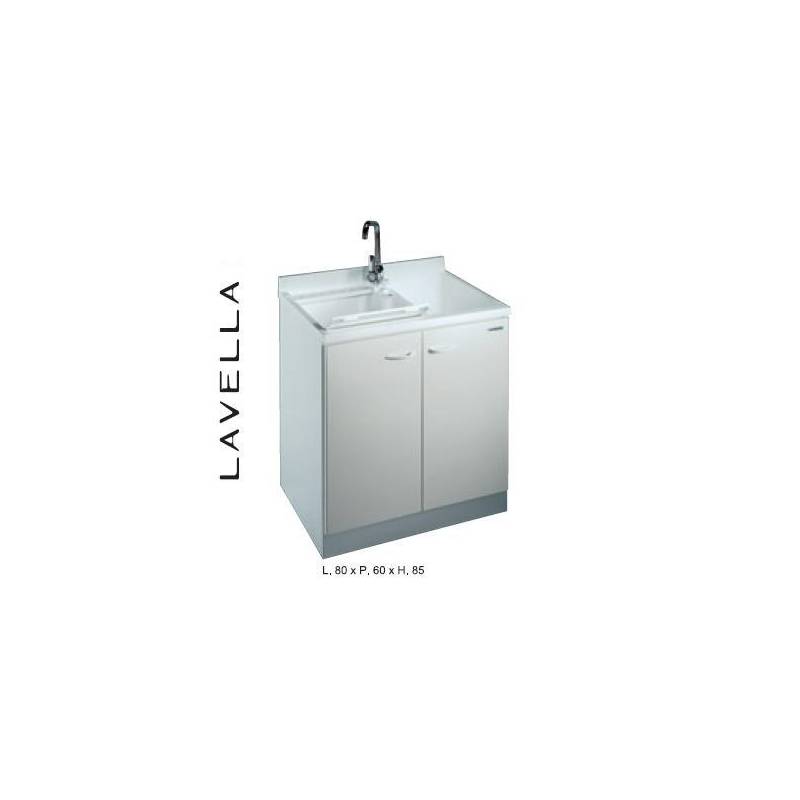 Lavatoio Mod. LAVELLA L80XP60 completo di ASSE-Montegrappa