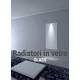 Radiatore in Vetro ROUND H166 x L 60 cm colore SPECCHIO minimo ingombro-Ponsi Scaldasalviette